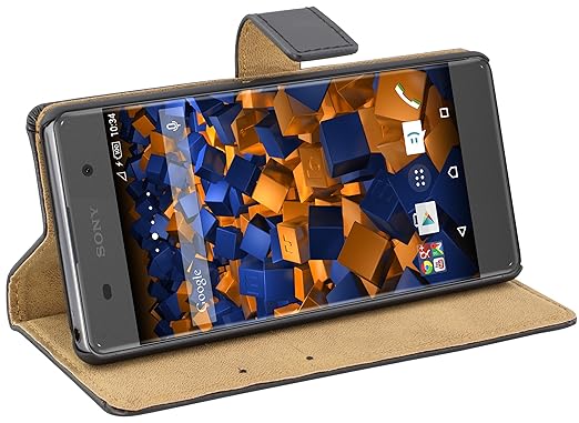 mumbi Ledertasche im Bookstyle für Sony Xperia XA Tasche