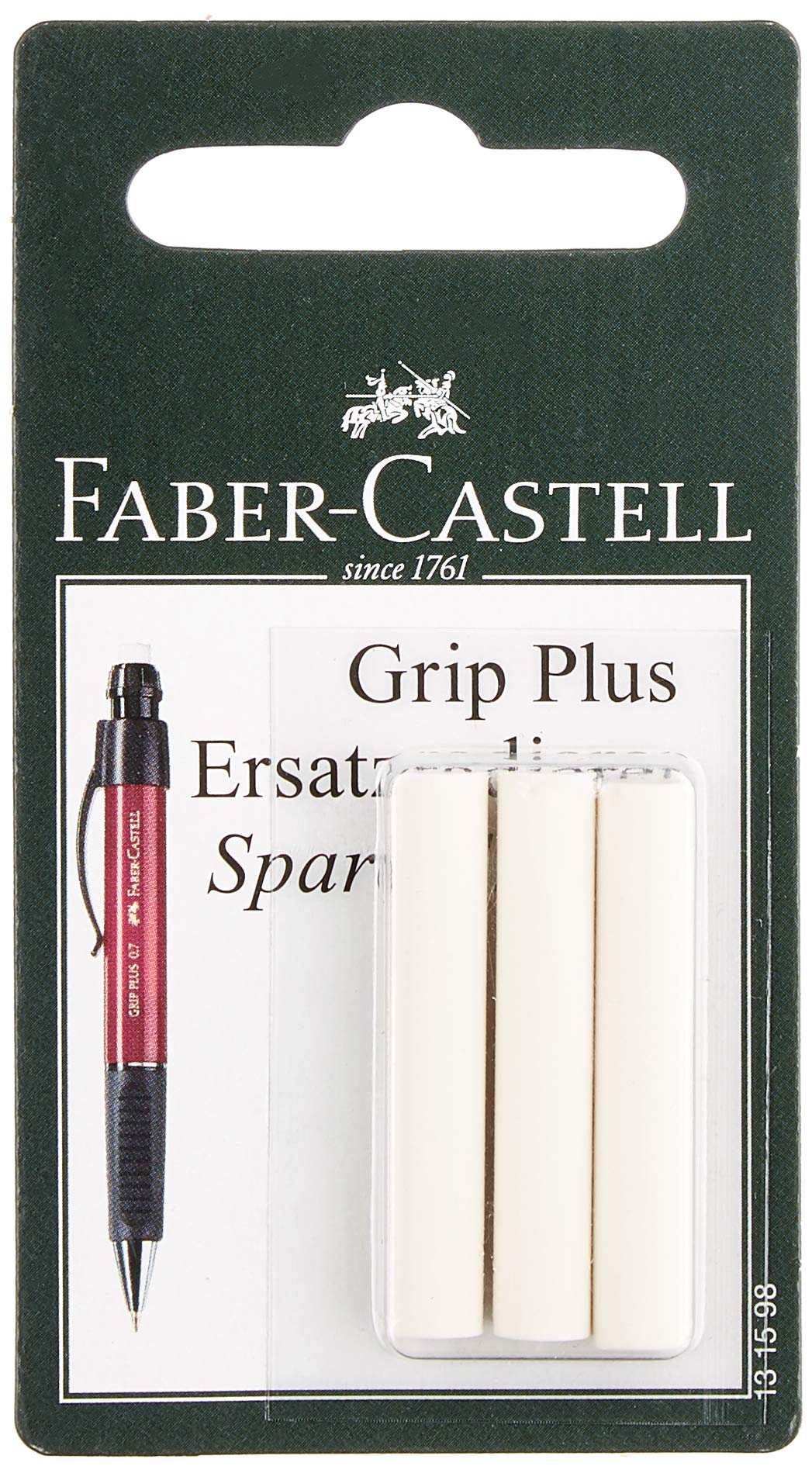 Faber-Castell Spare Eraser for Grip Plus Pencil (Pack of 3)