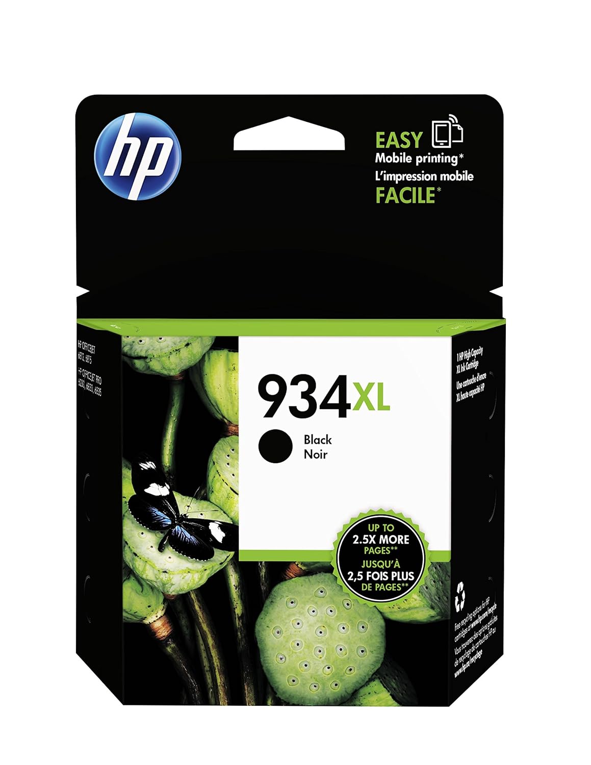 HP 934XL Black High Yield Original Ink Cartridge (C2P23AN) for HP Officejet 6812 6815 HP Officejet Pro 6230 6830 6835