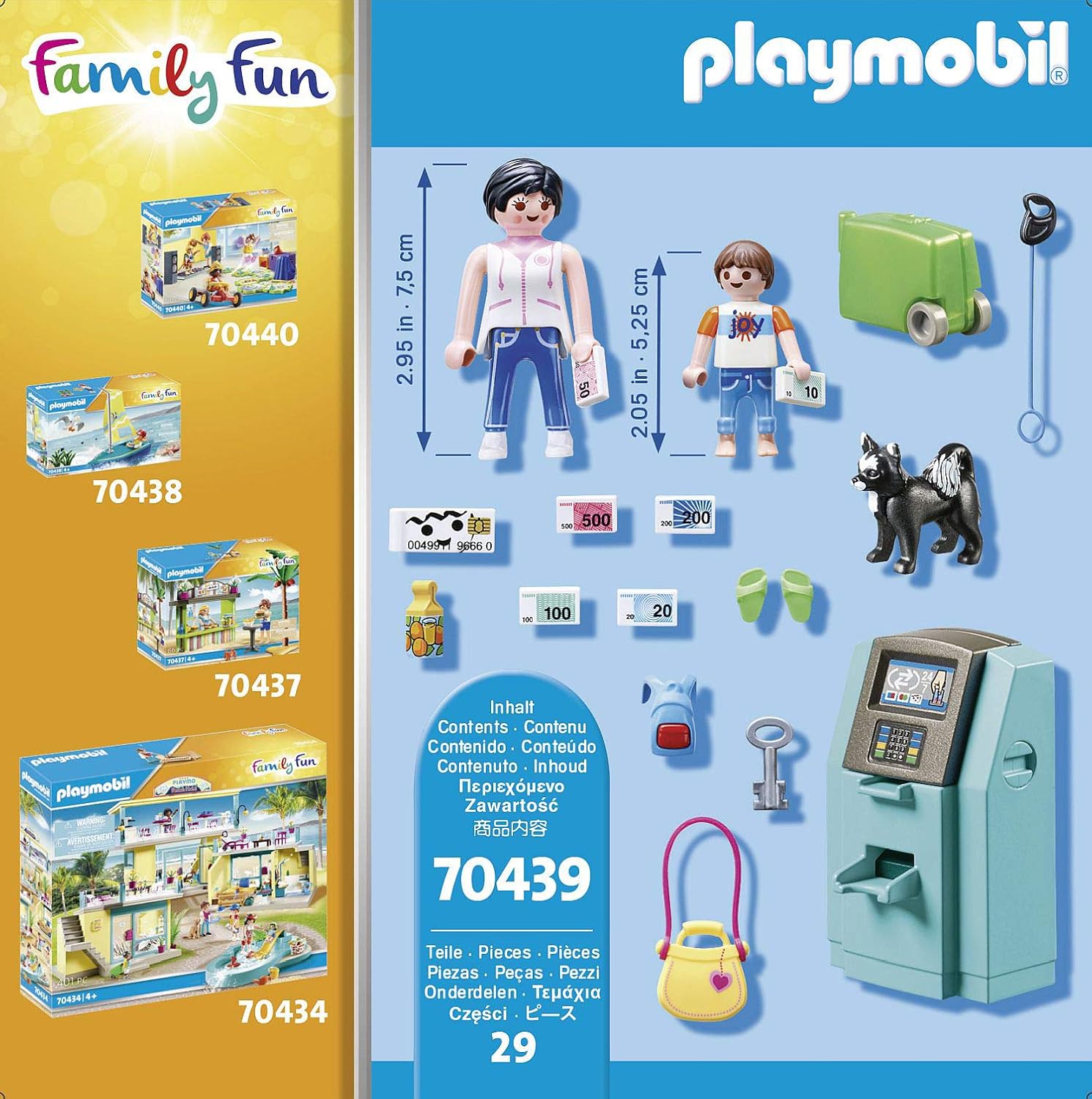 Playmobil 70439 Family Fun Beach Hotel Tourists with ATM, for Children Ages 4+, Fun Imaginative Role-Play - Image 5