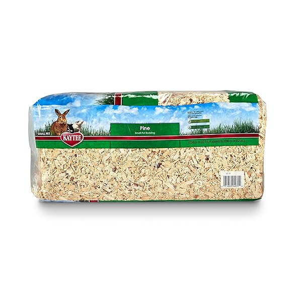 KAYTEE SMALL ANIMAL PINE BEDDING FOR PET GUINEA PIGS, RABBITS, HAMSTERS, GERBILS, AND CHINCHILLAS, 52.4 LITER