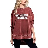chicka-d NCAA womens Burnout Crew Sweatshirt