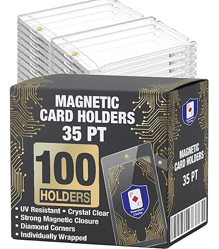 Amazon.com: JXJ 200ct Magnetic Card Holders, 35pt One Touch Card