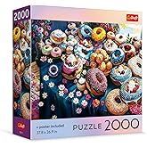 Trefl Colorful Donuts - 2000 Piece Puzzle 37.8"x26.9" | Square Box, DIY, Creative Entertainment, Classic Jigsaw, 14+
