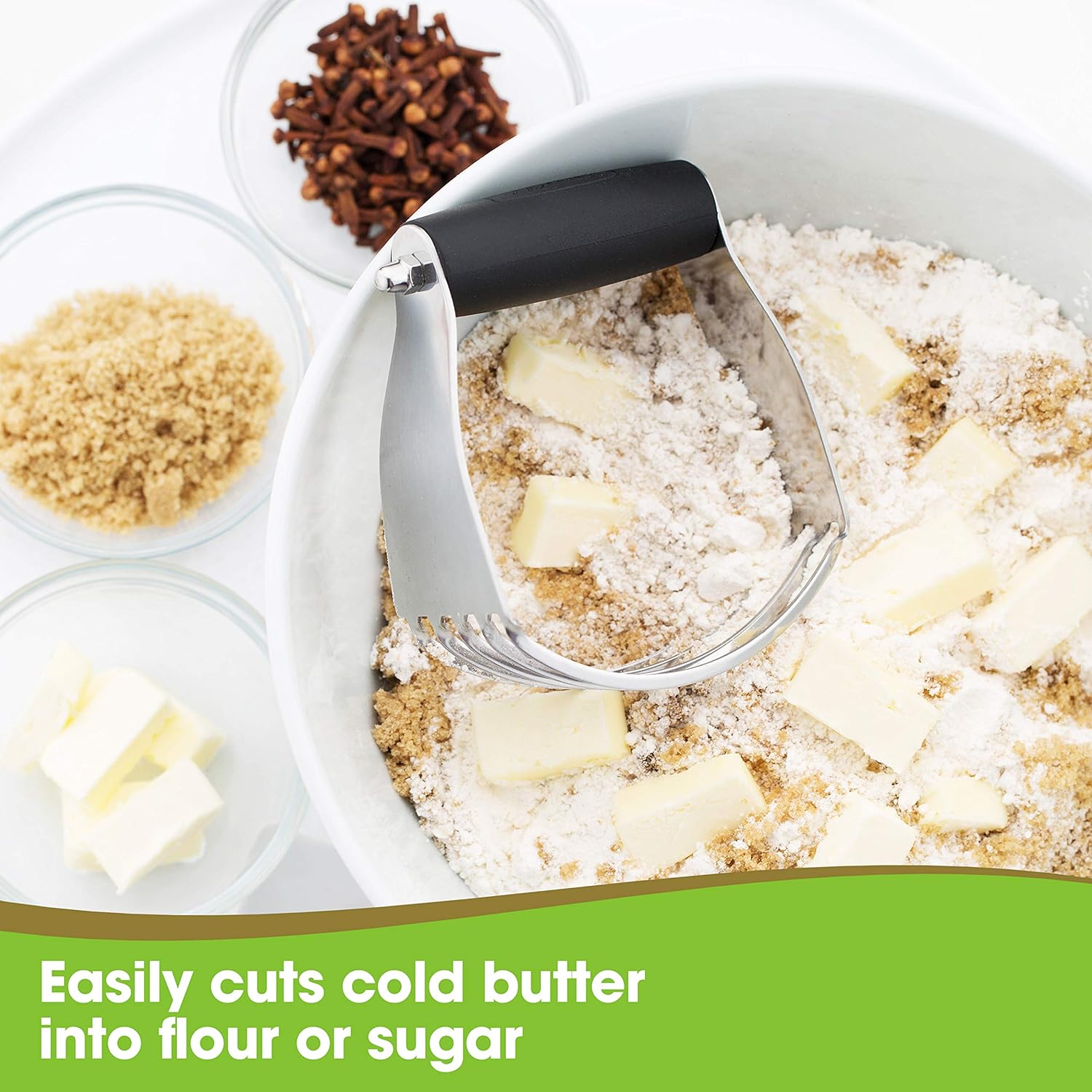Spring Chef Dough Blender, Top Professional Pastry Cutter with Heavy Duty Stainless Steel Blades, Medium Size: Kitchen & Dining