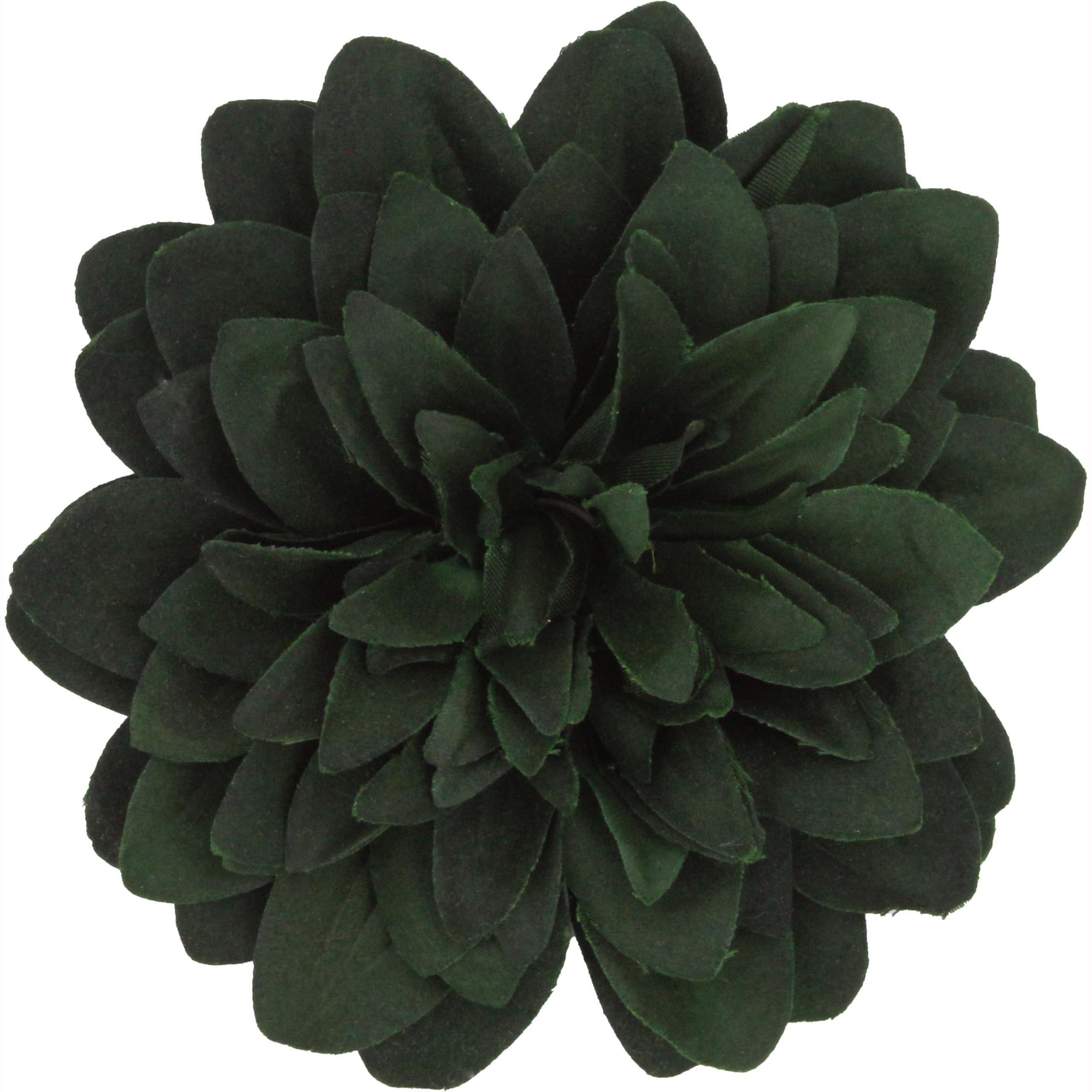 Flower Hair Clips Fascinator Ideal for Weddings Chrysanthemum Bottle Green Flower Hair Clips — image 1