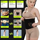 Bionix Waist Trainer Belt Men Women Sweat Band Stomach Shaper Black view 4