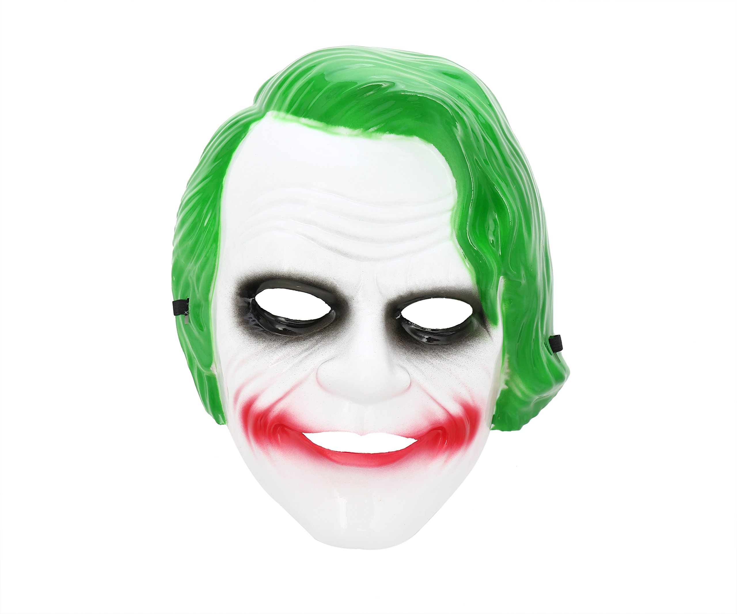 Halloween Mask The Joke Clown White Costume Adult Outfit Scary Spooky Horror Party Face Fancy Dress Cosplay For Men Women (HM8)