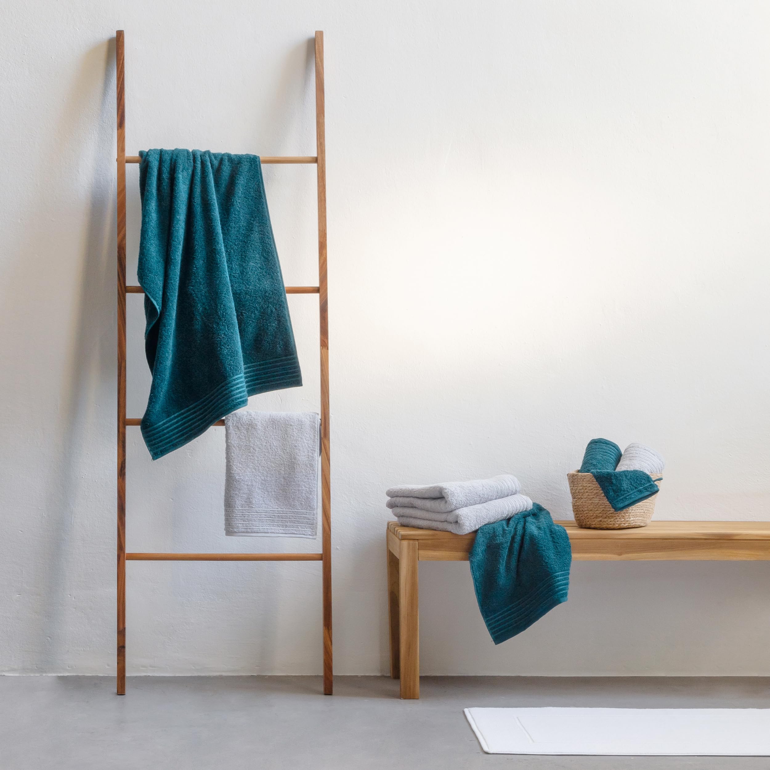 Möve Handtuchset New Classic 4-TLG Handtücher - 2X 50x100cm + 2X 67x140cm, 100% Baumwolle, Stone 3