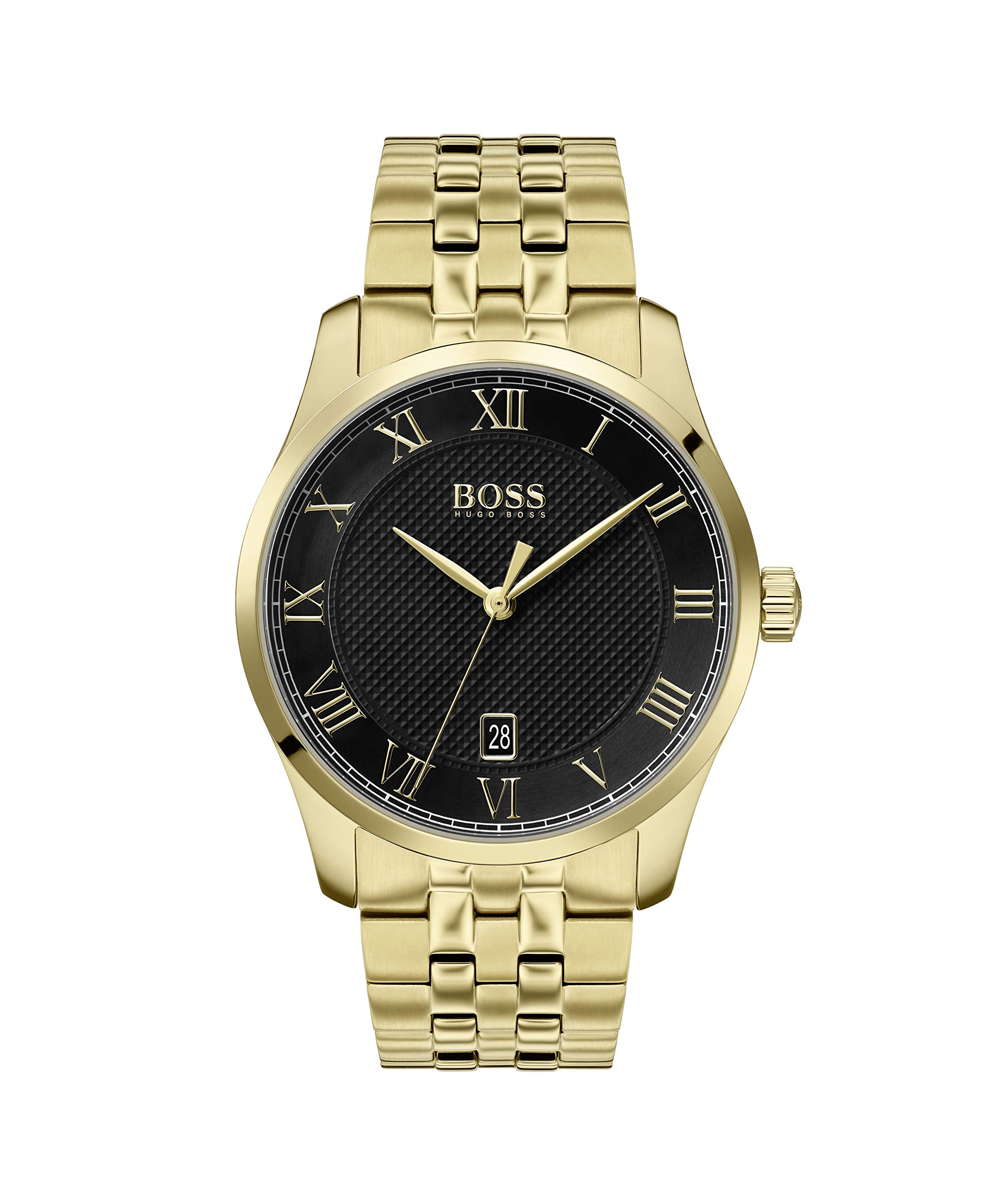BOSS Analogue Quartz Watch for Men with Gold Colored Stainless Steel Bracelet - 1513739