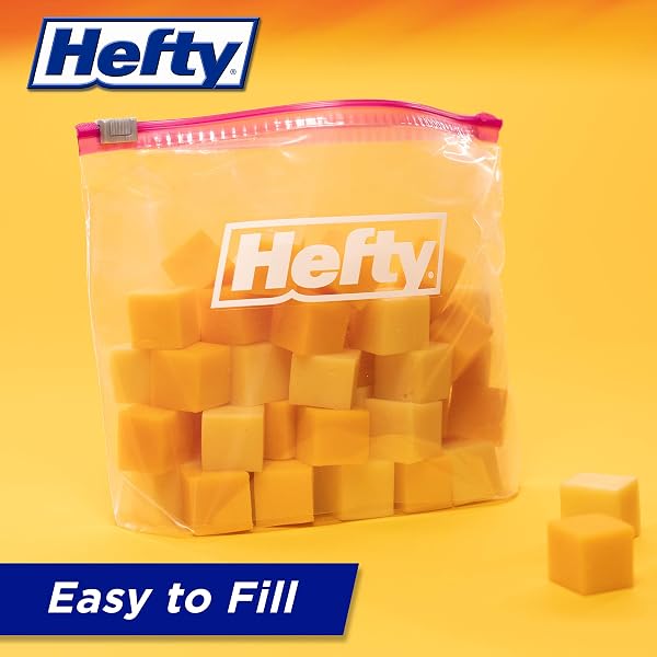 HEFTY SLIDER STORAGE BAGS, GALLON SIZE, 66 COUNT