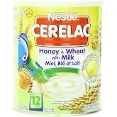 Nestle Cerelac, Honey and Wheat with Milk (From 12 Months), 14.11-Ounce Cans (Pack of 4)