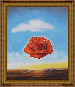 Download Amazon.com: overstockArt Salvador Dali The Meditative Rose 20-Inch by 24-Inch Framed Oil on ...