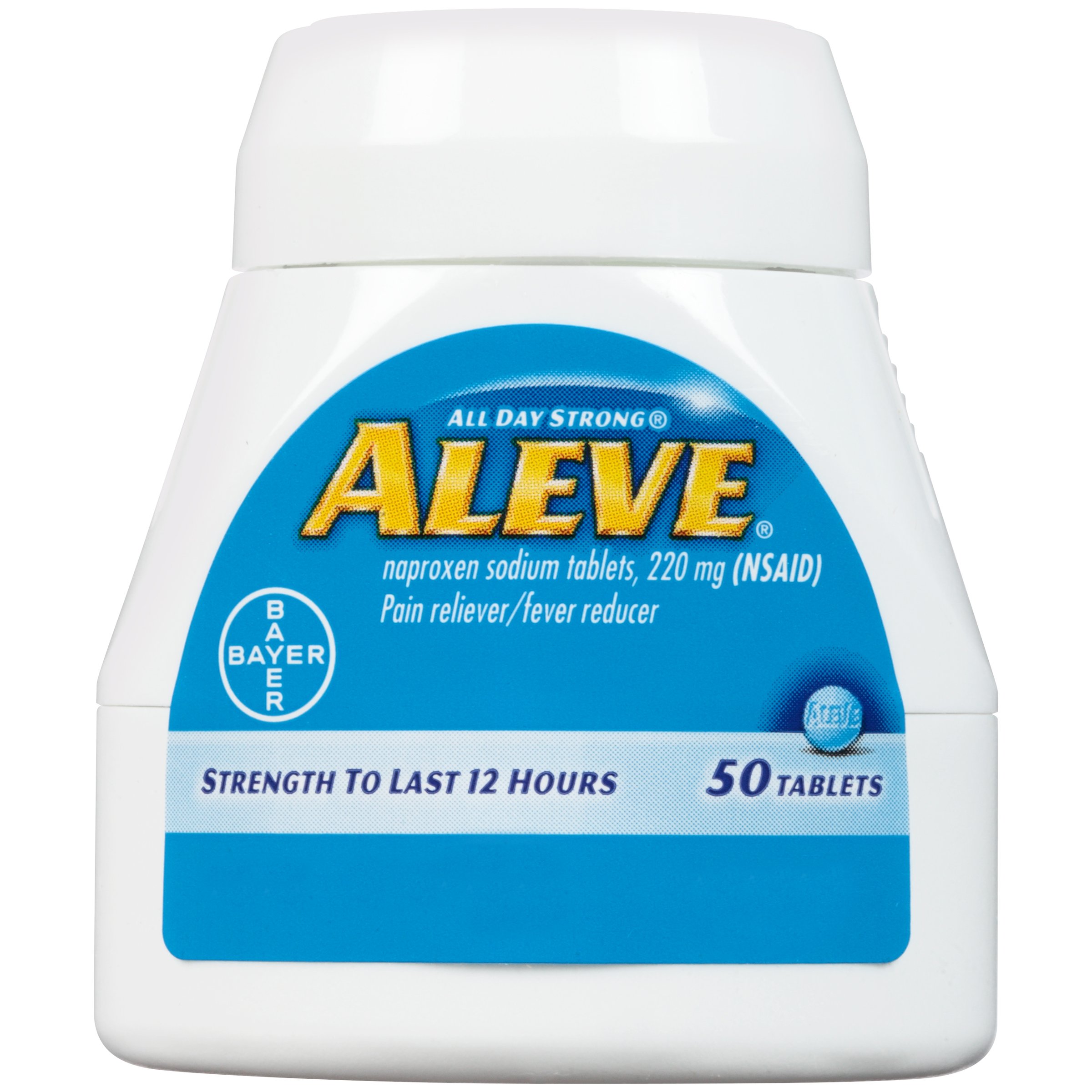 Aleve Tablets with Naproxen Sodium, 220mg (NSAID) Pain Reliever/Fever