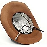 CHLIVE 360 Degree Hat Stretcher - Stainless Steel Precise Cap Size Expander, 6-8 ¾ Adjustable Hat Resizer for Baseball Cap Cowboy Hat Wool Felt Hat (Men Women Unisex) Silver
