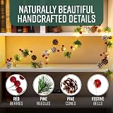 GloBrite 2M Christmas Garland with 20 LED Lights – Battery Powered view 3