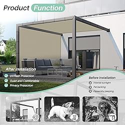SunnyRoyal 10'x14' Waterproof Sun Shade Sail