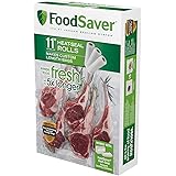 FoodSaver Vacuum Sealer Bags, Rolls for Custom Fit Airtight Food Storage and Sous Vide, 11" x 16' (Pack of 3)