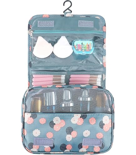 HawLander Kids Toiletry Bag for Travel, Small Size for Boys or Girls, With Carry Handle (Pink Rose) : Beauty & Personal Care