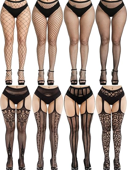 fishnet thigh high stockings amazon