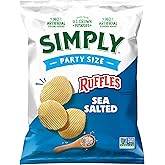 Simply Ruffles Sea Salt Party Size 13 Ounce