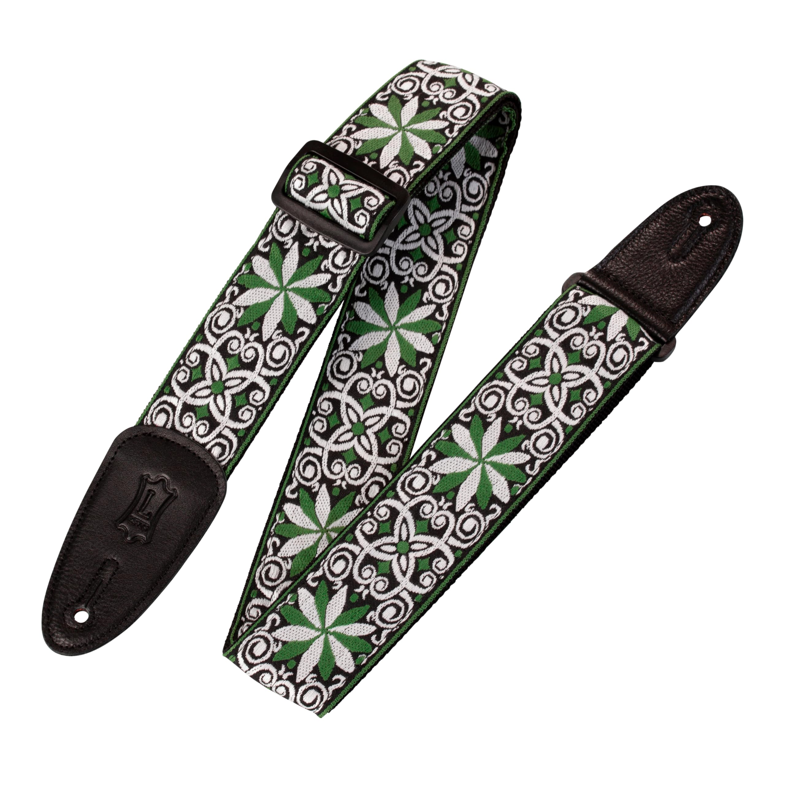 Levy's M8HT-11 2 inch Style 11 60's Style Hootenanny Jacquard Weave Guitar Straps with Leather Back — image 1