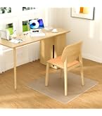 Clear Office Chair Mat For Hardwood Floor – 71x110cm (28x43") Rectangular PVC Floor Protector, 0.08" Thick, Non-Slip, Easy-Cut, For Under Desk Rolling Chairs