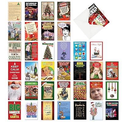 Nobleworks Funny Boxed New Year's Cards