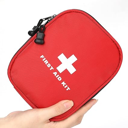 Erste Hilfe Set 143-teilig mit medizinischen Notfall (Iodophor Tupfer, CPR-Maske und Schere) und Überlebensanlage für Anto,Ou