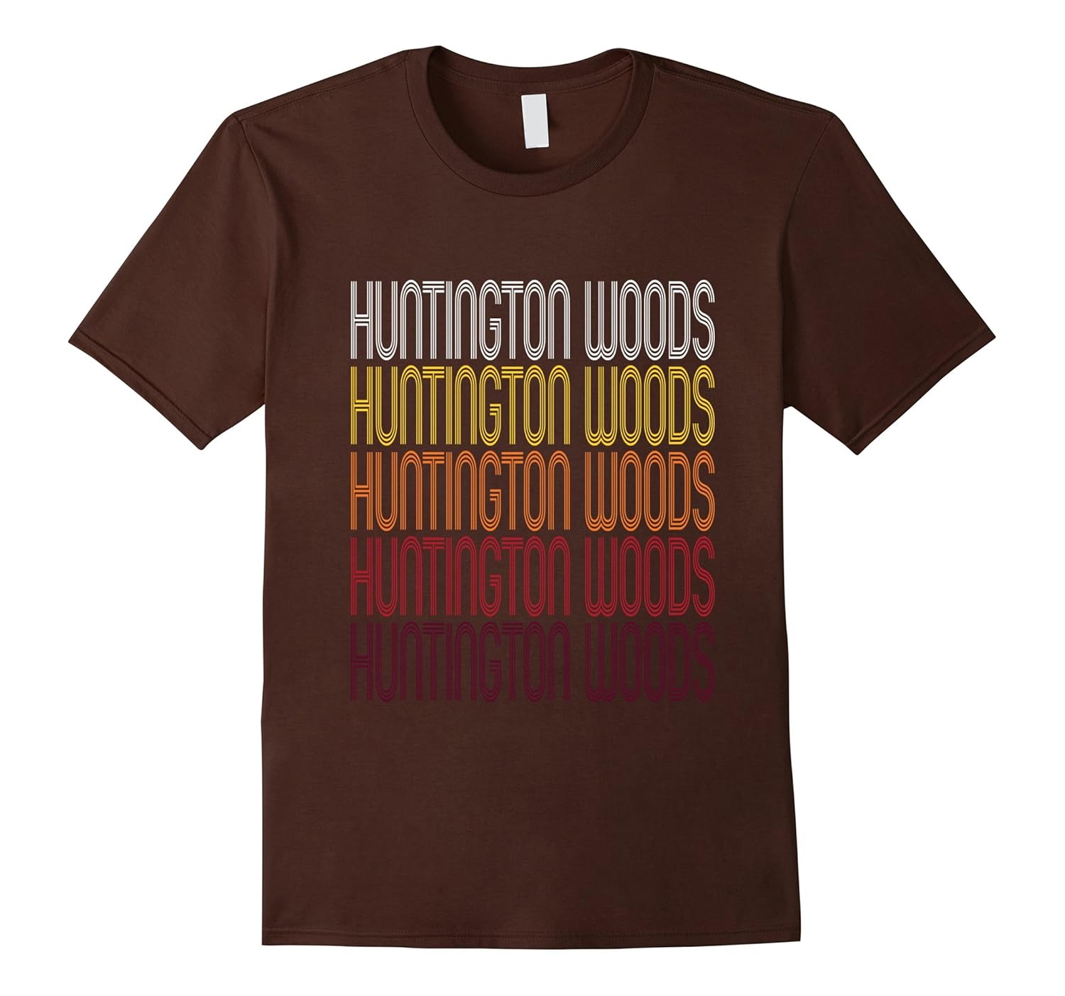 Huntington Woods, MI | Vintage Style Michigan T-shirt-ANZ