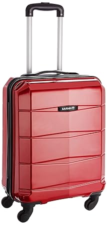 Safari Re-Gloss Polycarbonate Red Carry On (NEW-Re-Gloss-55-Red-4WH)