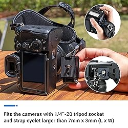 JJC Deluxe Microfiber Camera Hand Strap, Secure