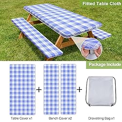 Picnic Table Cover with Bench Covers Camping