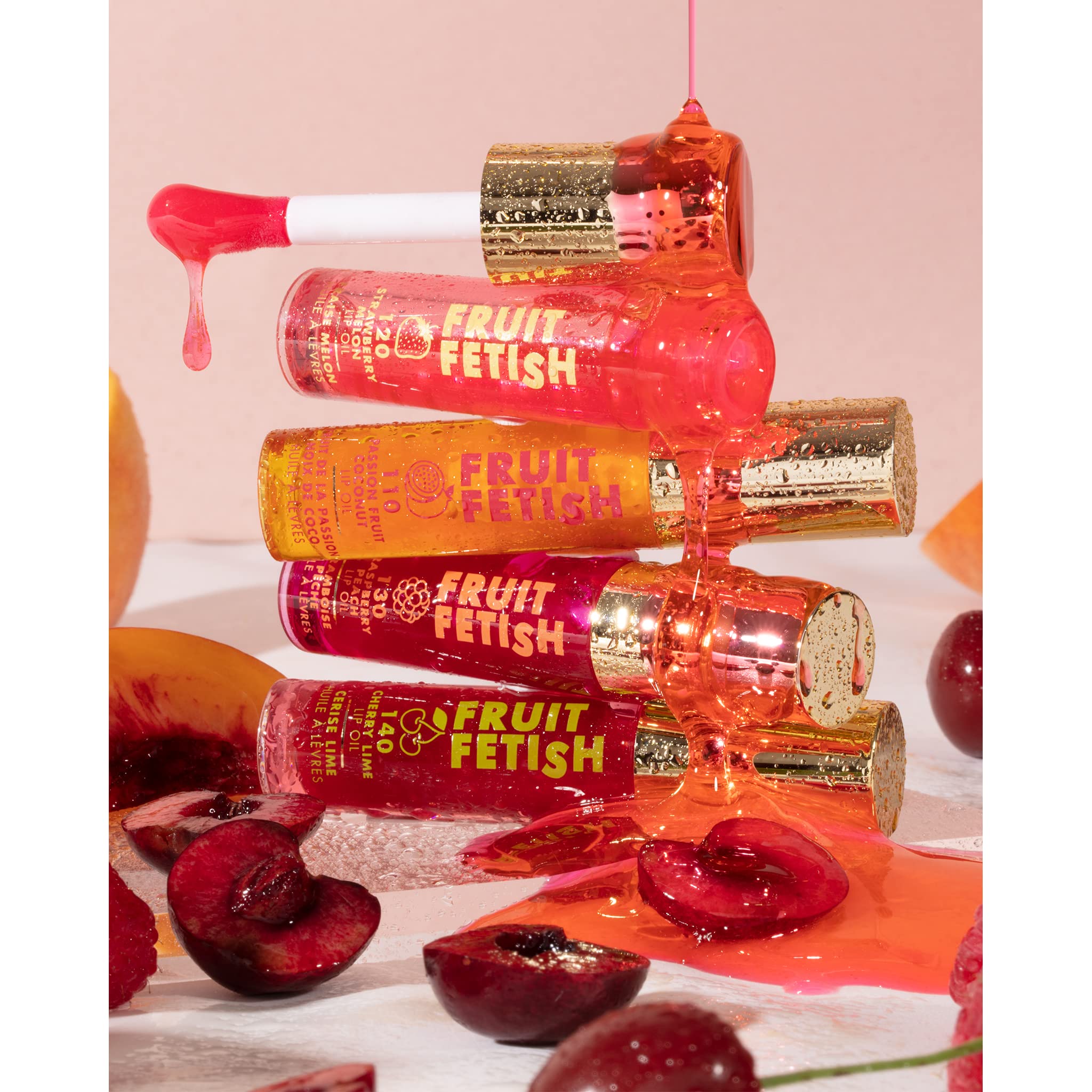 Milani Fruit Fetish Lip Oil with Vitamin E for Instant Hydration, Fruit Extract Infused Lip Treatment and Moisturizing Lip Gloss - Cherry Lime