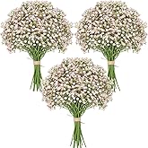Serwalin 𝟯𝟯𝗣𝗰𝘀 Babys Breath Artificial Flowers, Fake Baby Breath Flowers Artificial Bulk Pink Gypsophila Bouquet Real Touch Flowers Bulk for Wedding Party Home Decoration (Pink)