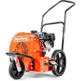 SuperHandy Walk Behind Leaf Blower, Wheeled Manual-Propelled, 7HP 209cc, 4 Stroke, Wind Force of 150 MPH / 1270 CFM at 3600RPM