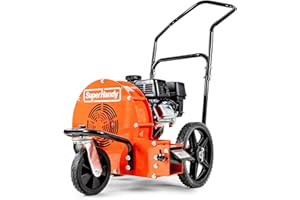 SuperHandy Walk Behind Leaf Blower, Wheeled Manual-Propelled, 7HP 209cc, 4 Stroke, Wind Force of 150 MPH / 1270 CFM at 3600RPM