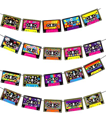 Funnytree 7x5ft Colorful Brick Wall Backdrop For 80's 90's Hip Hop Disco Birthday Wedding Graduation Themed Party Photography Background Retro Block Portrait Photo Studio Props Decorations Banner