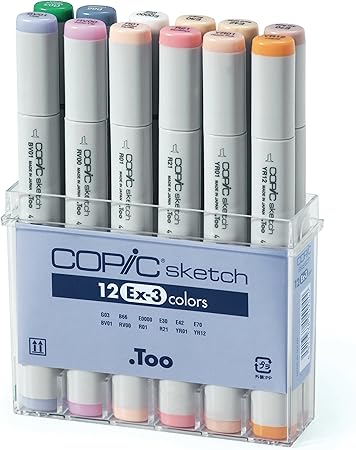 Copic Sketch Marker 12 Extra Color Set Ex 3