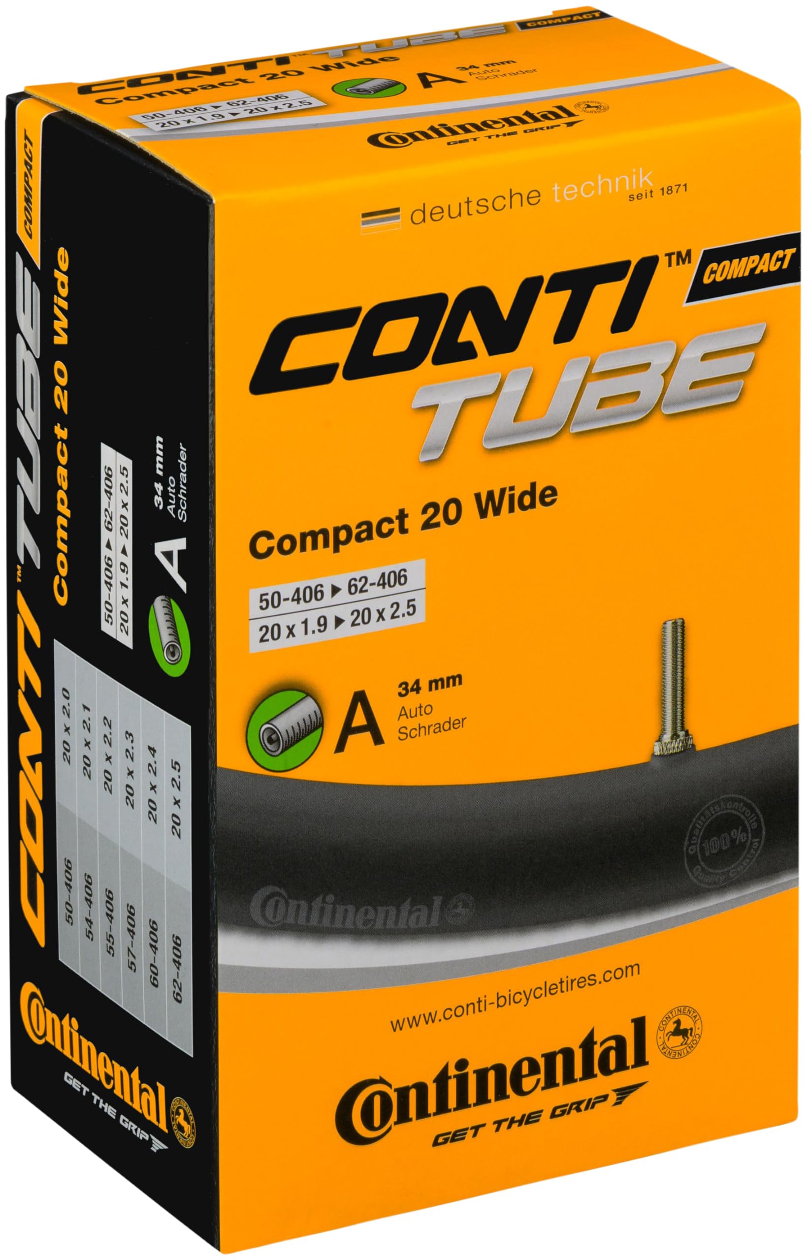 Continental Men's Compact 20 Wide Bike Parts, Other, 50/62-406