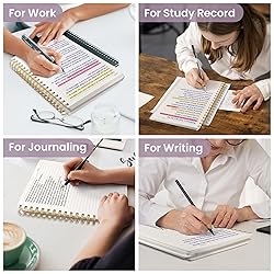 Lined Spiral Notebook Journal for Work, 300 Pages