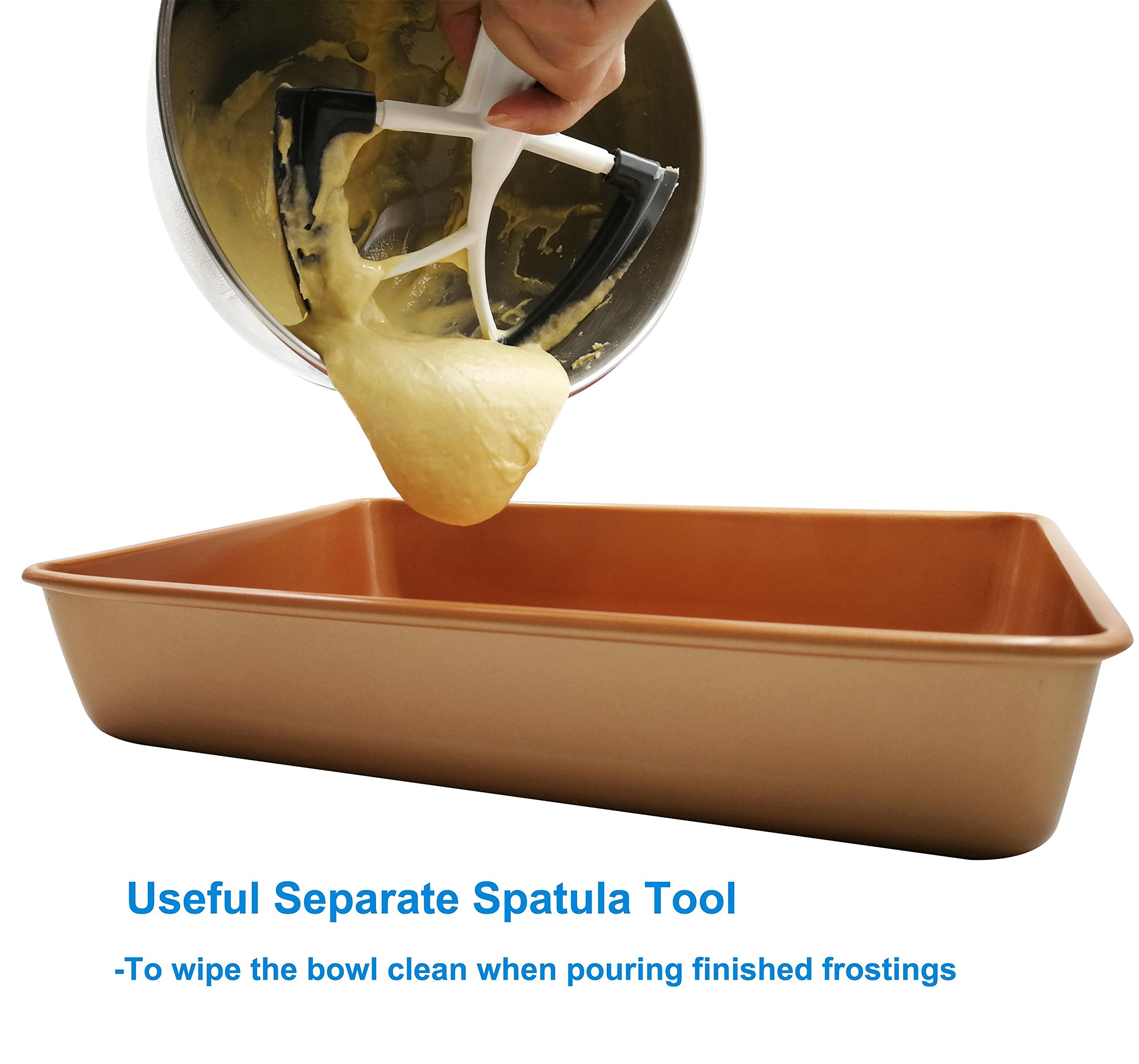 Gvode Flex Edge Beater for KitchenAid 4.55 Quart TiltHead Stand MixerFlat Beater Blade with