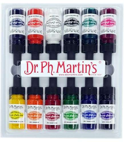 (未使用･未開封品)　Dr. Ph. Martin&#39;s Spectralite Private Collection Liquid Acrylics 1.0 oz Forest Green (22PC) 0pbj0lf Spectralite Private Collection Liquid Acrylics, 1.0 oz, Bora