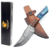 Custom Handmade Damascus Steel Hunting Knife