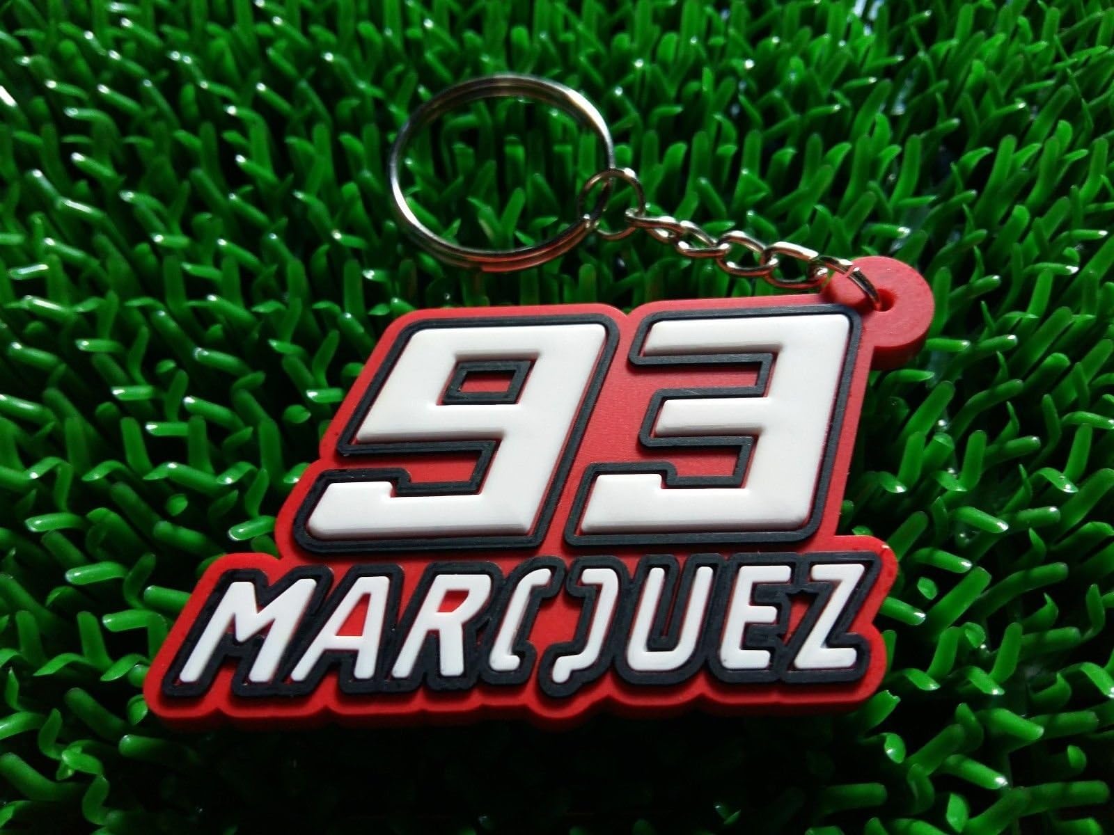 93 Marquez Race Motorcycle Vehicles Transportation Rubber Keychain Big Bike 219.