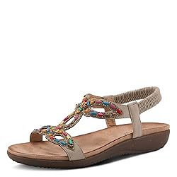 PATRIZIA Women's Volcanic Slingback Sandal Grey EU