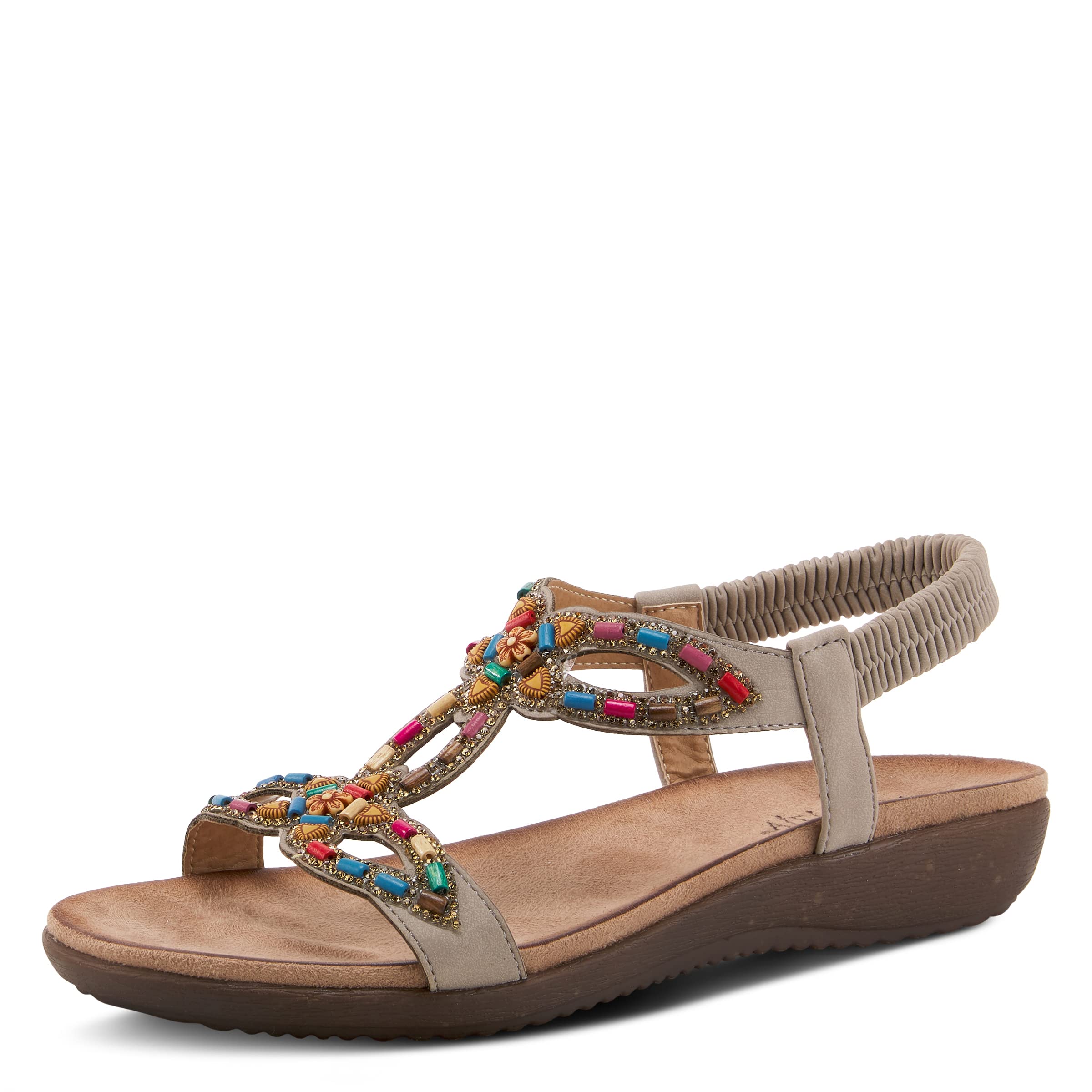 PATRIZIA Women's Volcanic Slingback Sandal Grey EU