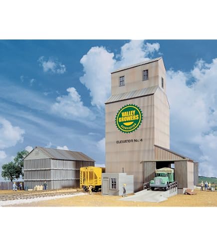 Walthers Cornerstone 933-3225 – Silo à Grains ADM – Maquette Ferroviaire à Assembler – Échelle HO