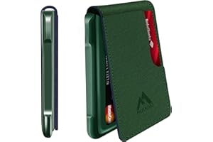 MURADIN Mens Wallet Tactical Bifold Wallets for Men Metal RFID Blocking Aluminum Money Cards Holder Gifts for Men