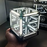 Vastarry Infinity Hyper Cube LED Light One Touch Control Switch Endless Abyss Lighting Effect Wireless Long Lasting Battery Minimalist Night Light